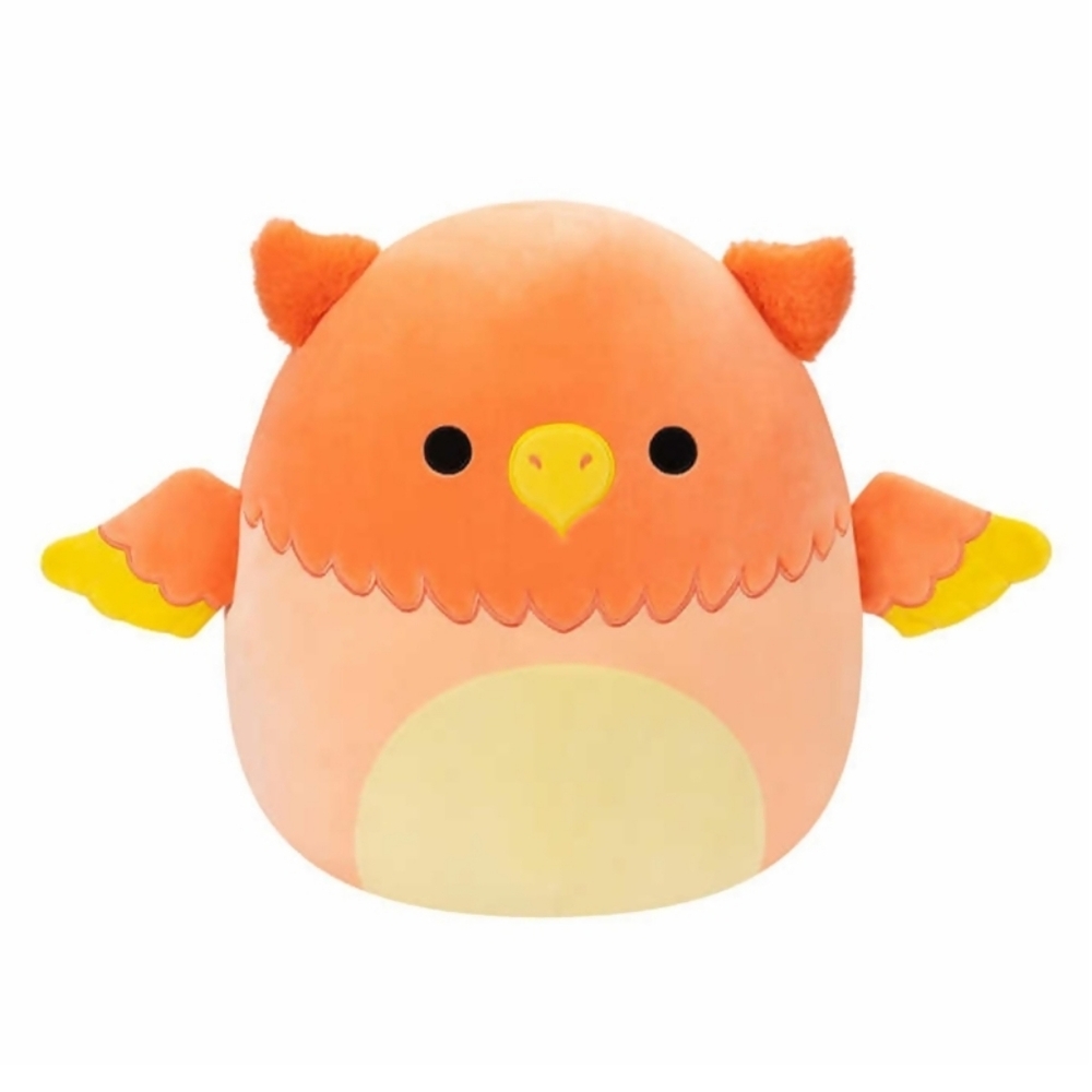 Orange and Yellow Squishmallow Plush Bird